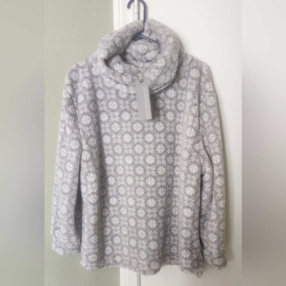 Cowl Neck Fleece Pullover NWT